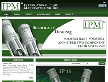 Tablet Screenshot of ipmpumps.com